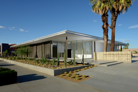 Exterior view of the Architecture + Design Center, Edward Harris Pavilion Photo: Daniel Chavkin, courtesy Palm Springs Art Museum