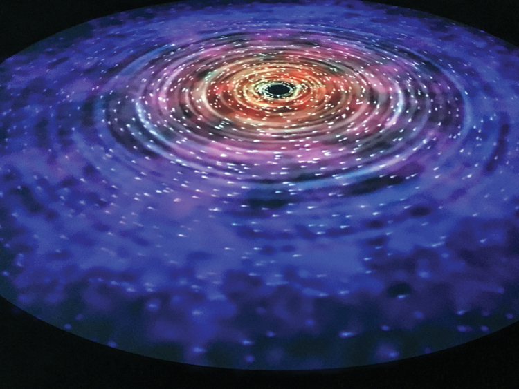 “Animation for Black (W)hole,” 2011, The Einstein Collective (Christopher O’Leary)