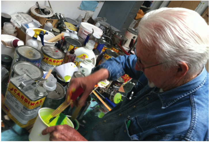 Jack Brogan in his studio